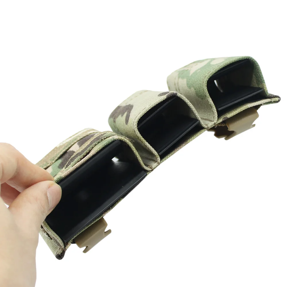 VULPO táctico Airsoft 9mm 5,56 Triple bolsa para revistas estilo KYWI Molle 9mm doble bolsa para revistas caza Paintball funda - imagen 4