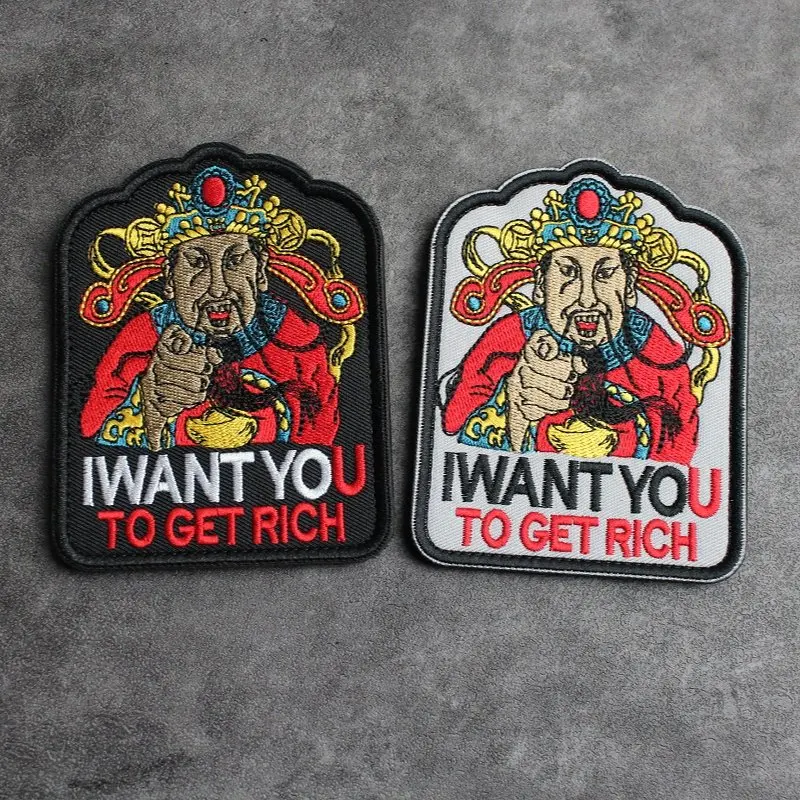 Parche bordado Diosa de la Fortuna para mochila – insignia DIY