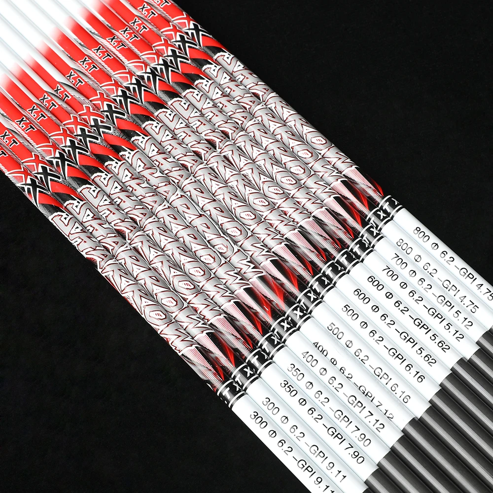 6/12 Uds 32 "eje de flecha de carbono puro ID6.2mm tiro con arco SP300 350 400 500 600 700 800 arco caza tiro objetivo flecha DIY varilla - imagen 2