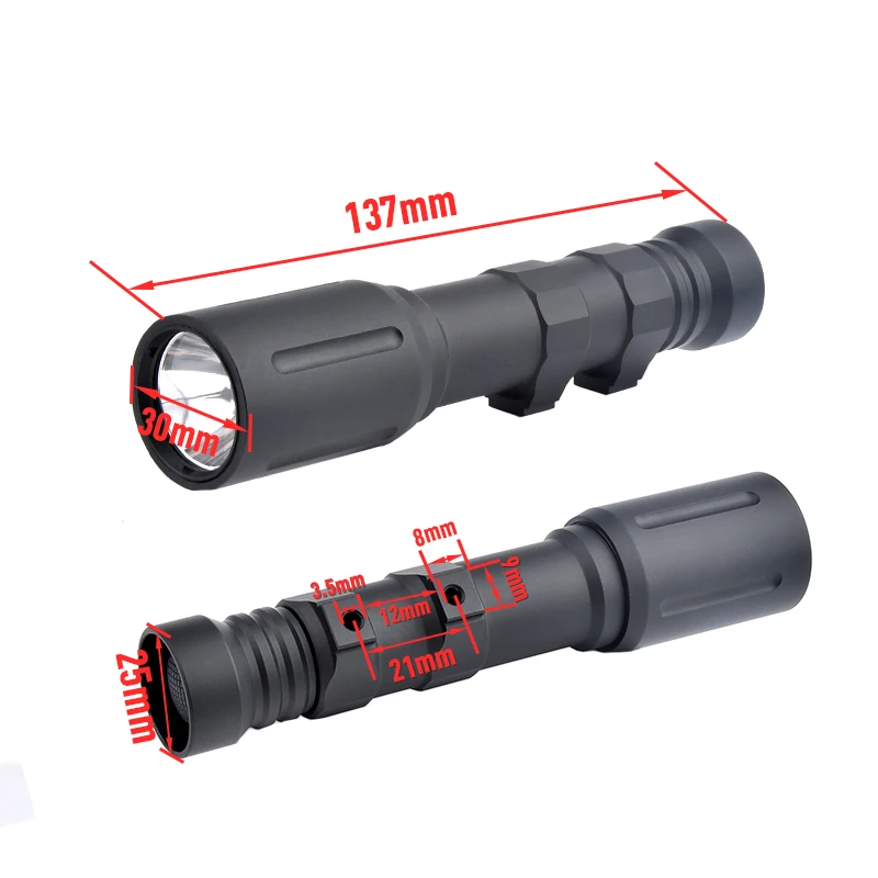 WADSN PLHv2 linterna 1000 lúmenes LED Scout luz táctica de Metal PLH-v2 lámpara de caza arma de foco con interruptor constante - imagen 5