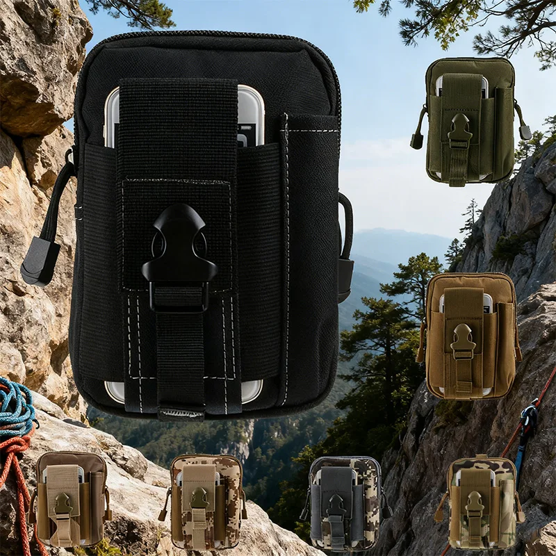 Bolsa de pierna táctica para deportes, camuflaje, locomotora de montar, mallas multifuncionales portátiles, bolsa de cintura colgante deportiva, riñoneras - imagen 2