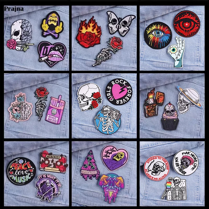 Parche esqueleto terror – Termoadhesivo para coser o planchar - imagen 5