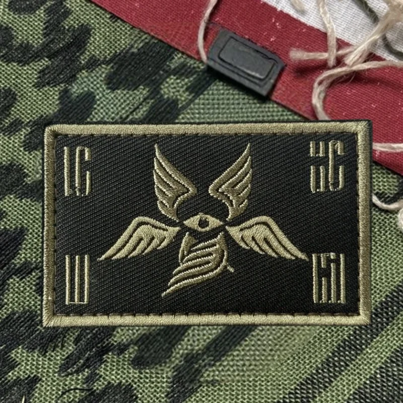 Parche de Chevron de Ángel de la guarda, insignia de moral bordada con gancho y bucle táctico, pegatina decorativa para mochila, parches para brazalete para ropa - imagen 2