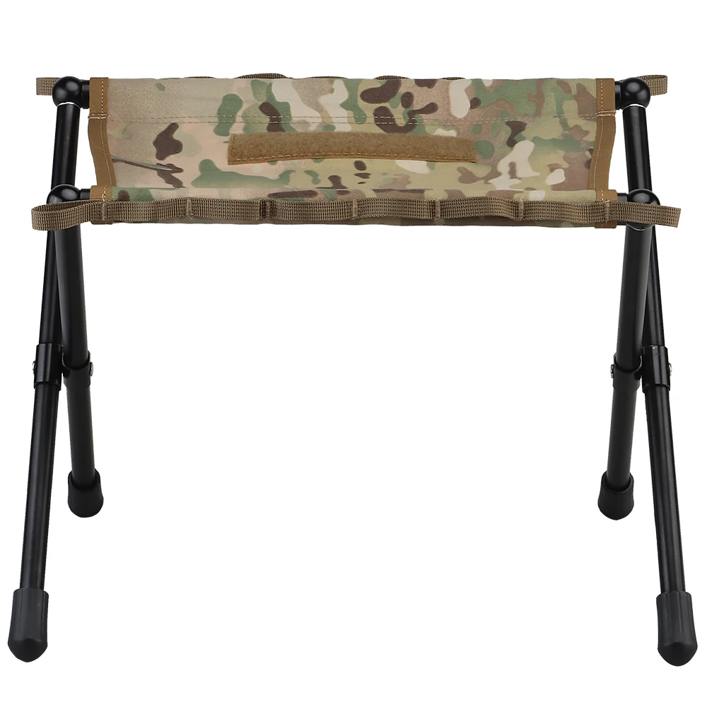Silla plegable táctica para exteriores, taburete portátil de aleación de aluminio, Multicam, ligera, en forma de U, para acampar, cazar y pescar, novedad - imagen 5