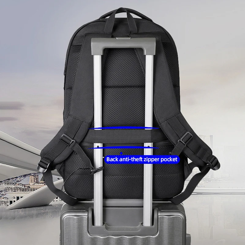 Mochila expandible para viajes, desplazamientos, escalada, deporte al aire libre, senderismo, ciclismo, mochila, zapatos húmedos secos, bolsillo, bolsa para ordenador portátil de negocios y universidad - imagen 5