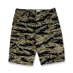 Pantalones cortos Tiger Stripe WW2 estilo militar vintage