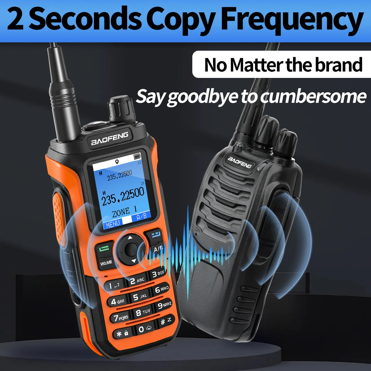Baofeng-walkie-talkie UV-21 con GPS, Radio de banda completa AM FM, 999CH, largo alcance, impermeable, tipo C, bidireccional, UV-17 PRO actualizado - imagen 3