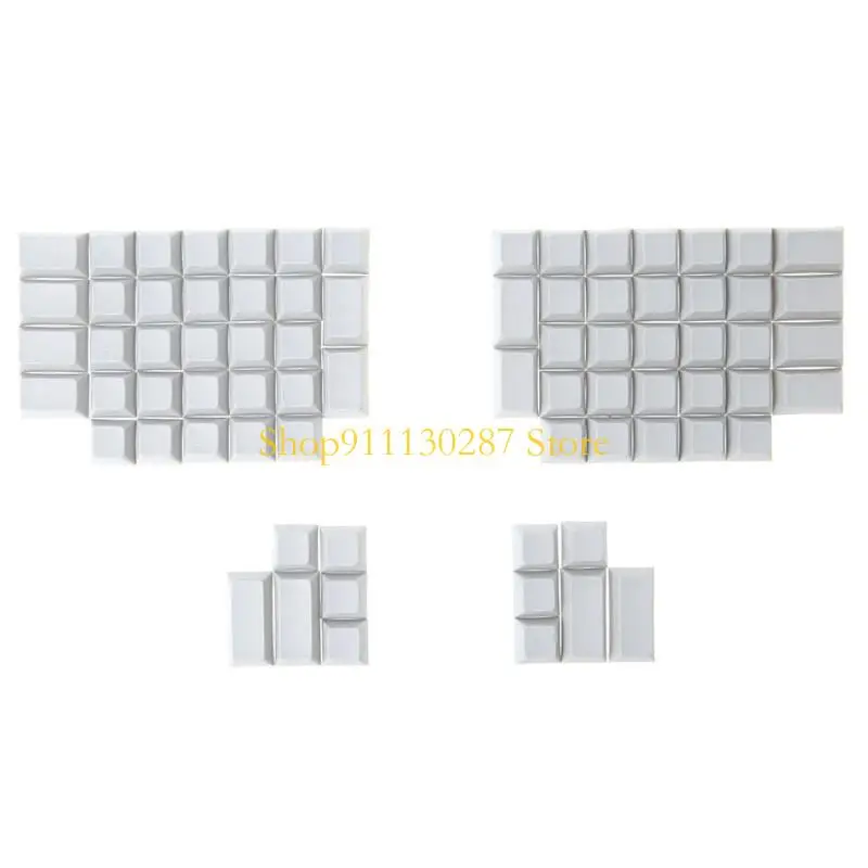 J1HC 76pcs PBT Keycap en blanco Diy Teclado mecánico Ergodox Perfil DSA Sin teclado impresión Conjunto para interruptores MX - imagen 5