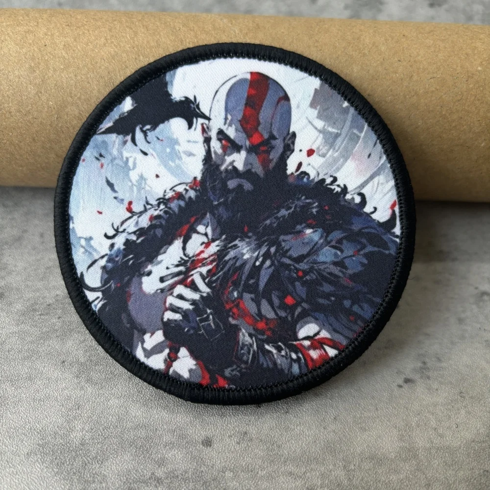 Parche táctico God of War, gancho y bucle impreso, insignia de moral militar, brazalete, pegatinas para mochila Chevron - imagen 2