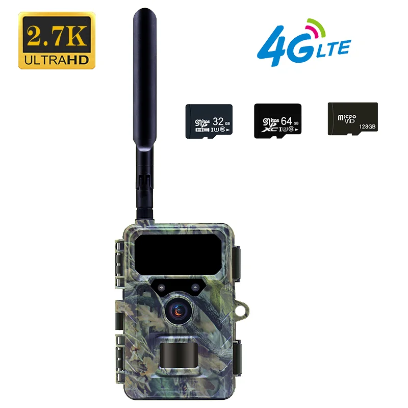 Cámara de rastreo celular RD4019G 4G LTE, enchufe europeo de 2,7 K, resistente al agua IP66, cámara exterior para caza de vida silvestre, Sensor de imagen CMOS de vídeo de 32Mp