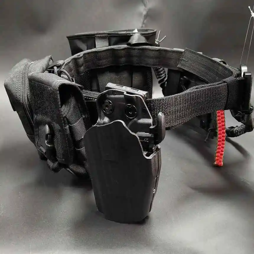 Juego completo de cinturones Airsoft para exteriores, con doble bolsa para revistas, bolsa de recuperación Phc, bolsa multifunción, funda de extracción rápida G17 - imagen 2