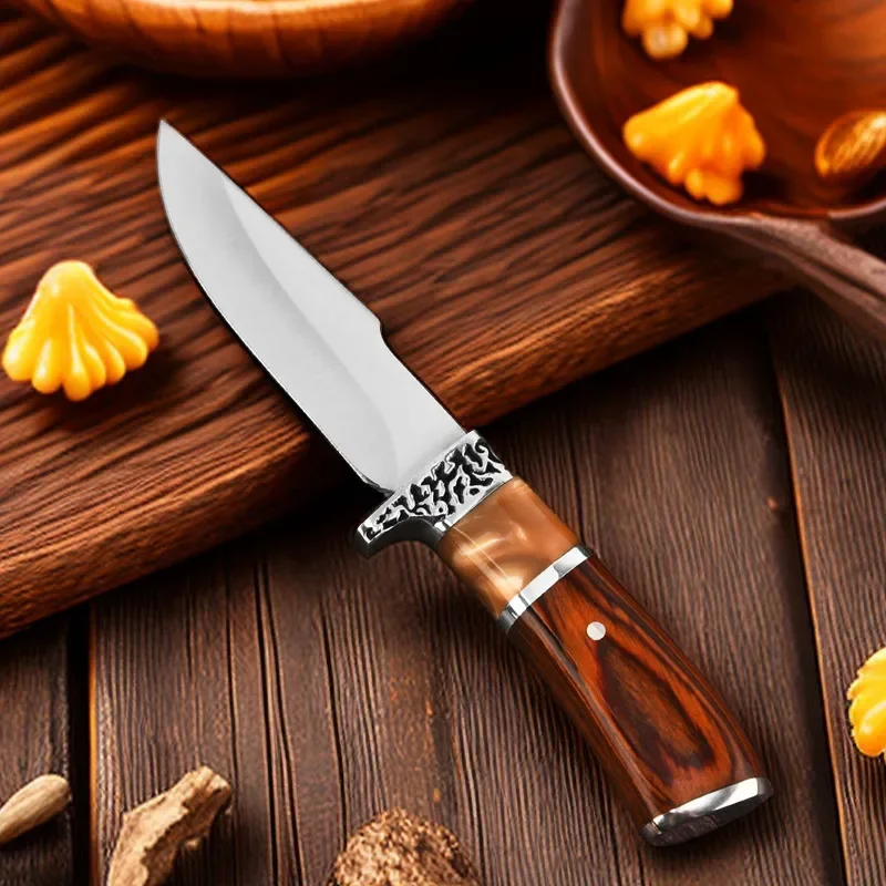 Cuchillo táctico acero inoxidable con funda – EDC para exteriores - imagen 3