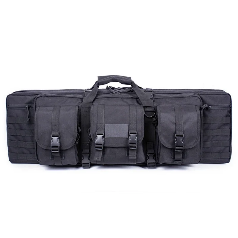 Estuche táctico para Rifle doble, mochila de almacenamiento acolchada para escopeta de caza y tiro, bolsa de almacenamiento para pistola y revistas - imagen 2