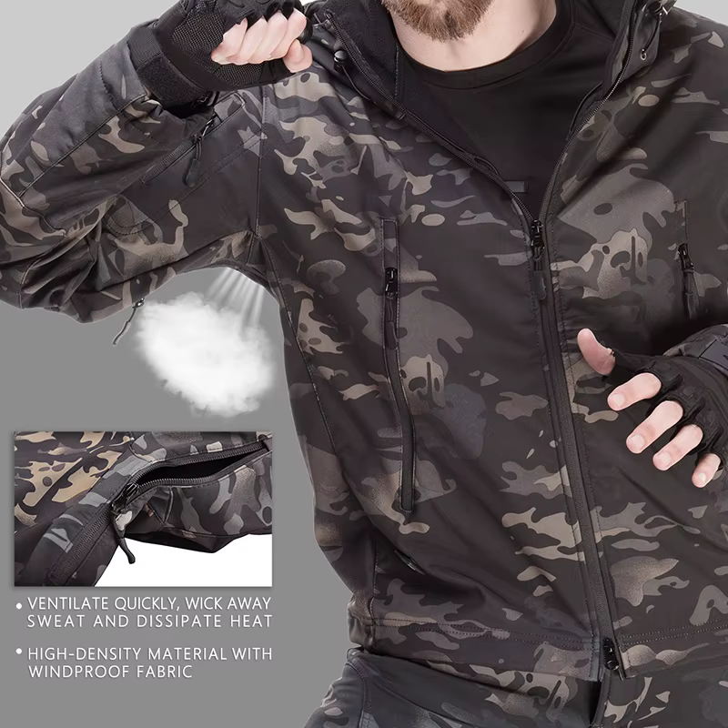 Chaqueta de combate táctica field ripstop – Outdoor táctico - imagen 5