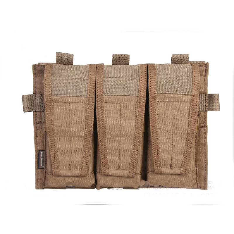 Emersongear-bolsa táctica Triple para revistas, solapa desmontable 556 223, gancho, bolsa Mag, bolsillo, equipo de combate de caza Airsoft, nailon - imagen 3