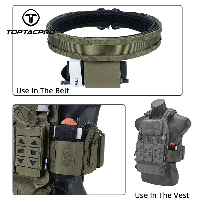 TOPTACPRO Bolsa elástica para soporte de TOURNIQUET de caza con gancho y bucle, botiquines de primeros auxilios ligeros 8529 - imagen 5