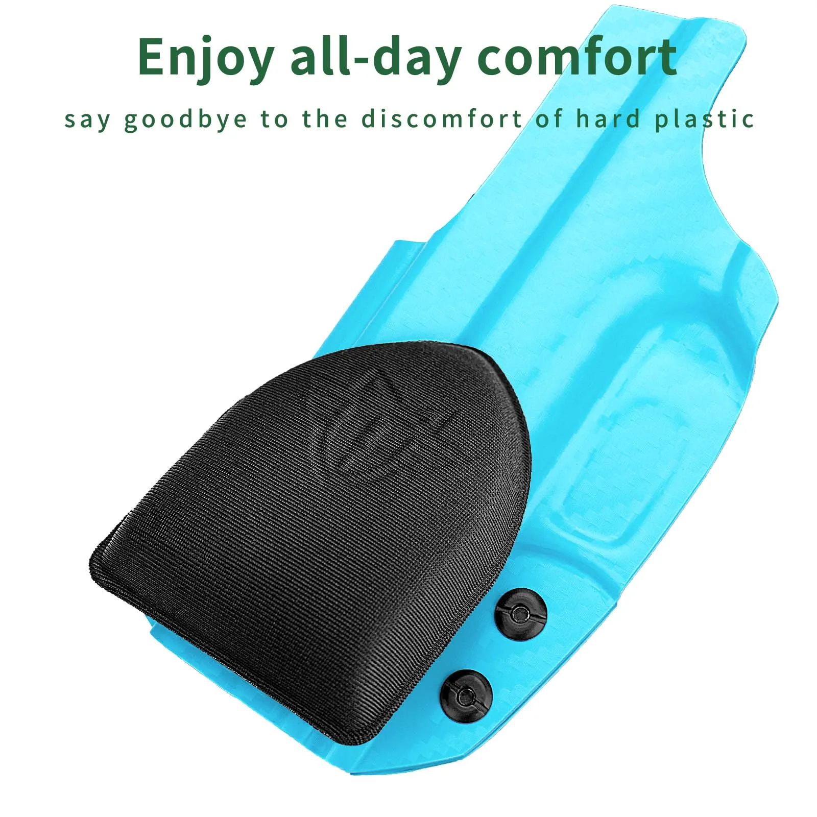 4 Uds. De espuma IWB, funda para pistola, apéndice de cuña, almohadilla de transporte oculta, funda para pistola, almohadilla antideslizante, cuña para pistola Kydex, herramienta para funda para pistola - imagen 4