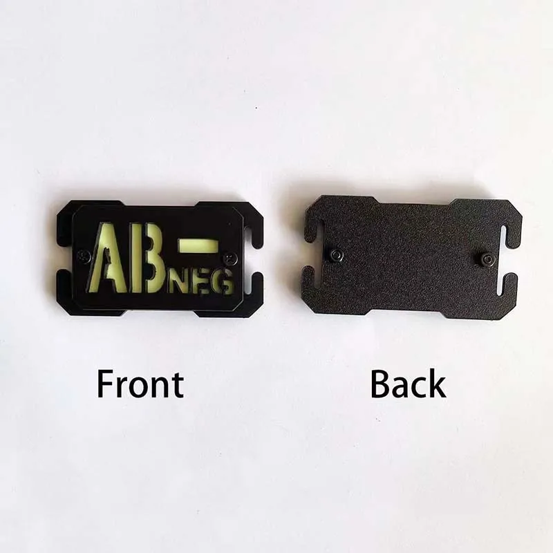 Parches de equipo táctico de insignia de reconocimiento al aire libre luminosa tipo sangre, emblema uniforme de sujeción de aplique de accesorio de mochila - imagen 4