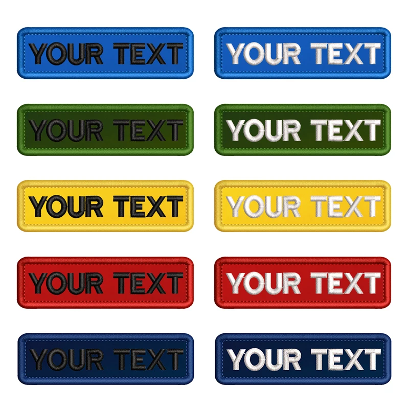 Parche con nombre personalizado, combina con colores, parches personalizados, insignia táctica militar bordada, emblemas de rayas para chaqueta de mochila