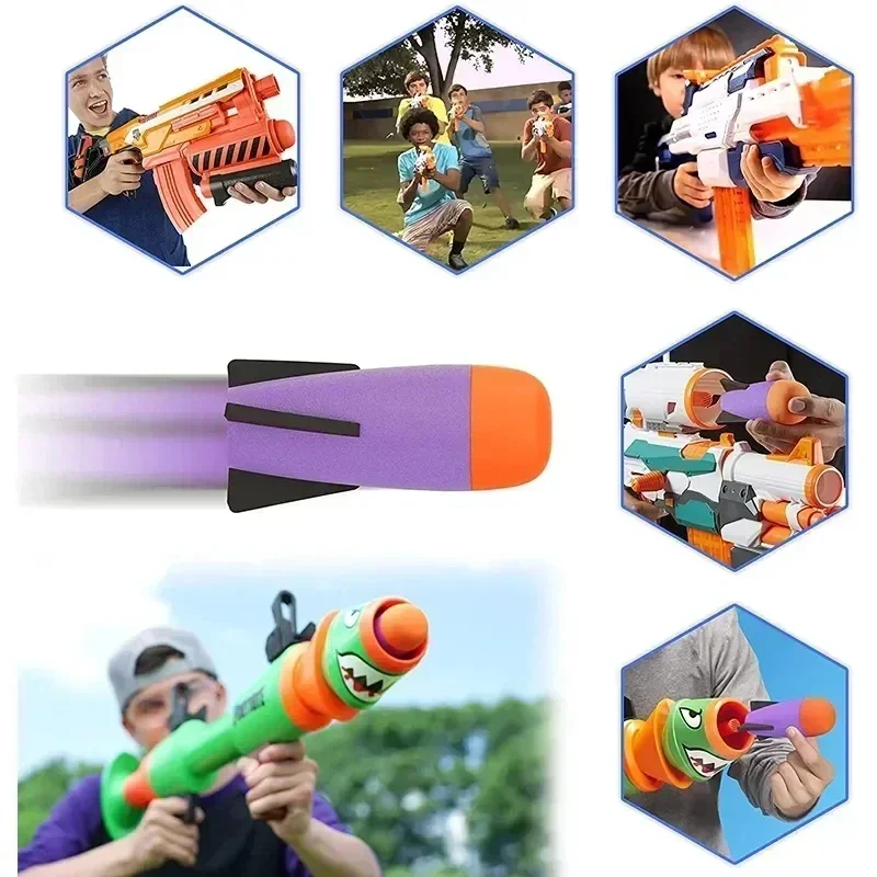 Nerf N-Strike Elite bláster misiles de espuma repuesto compatible - imagen 5