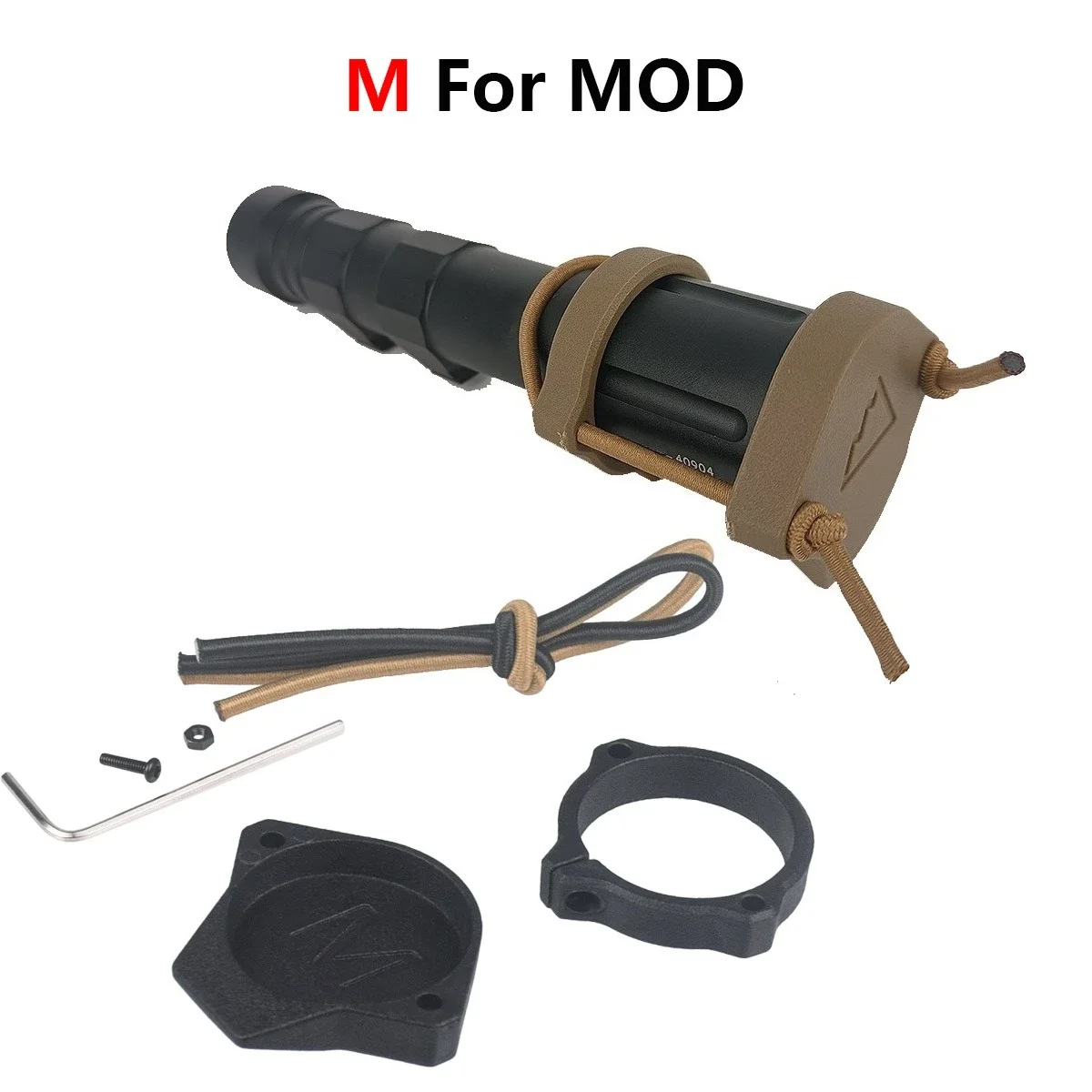 Cubierta protectora para linterna, tapa de lente frontal para SureFire M300 M600 M952V M951 MOD PLH-V2 OKW Scout, Protector de luz - imagen 3