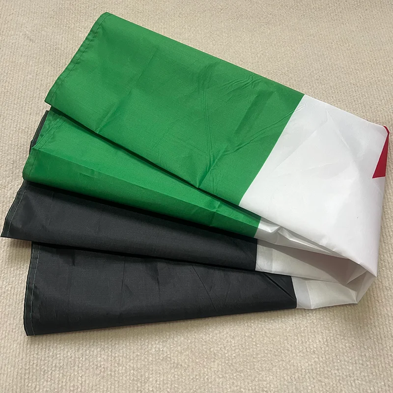 Bandera de Siria, 3x5 pies, 90x150cm, poliéster, la República Árabe Siria, bandera de tres estrellas, pancarta colgante, bandera de pueblo sin Siria - imagen 4