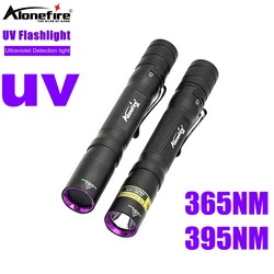 Linterna UV 365/395 nm detección orina mascotas tiña escorpiones