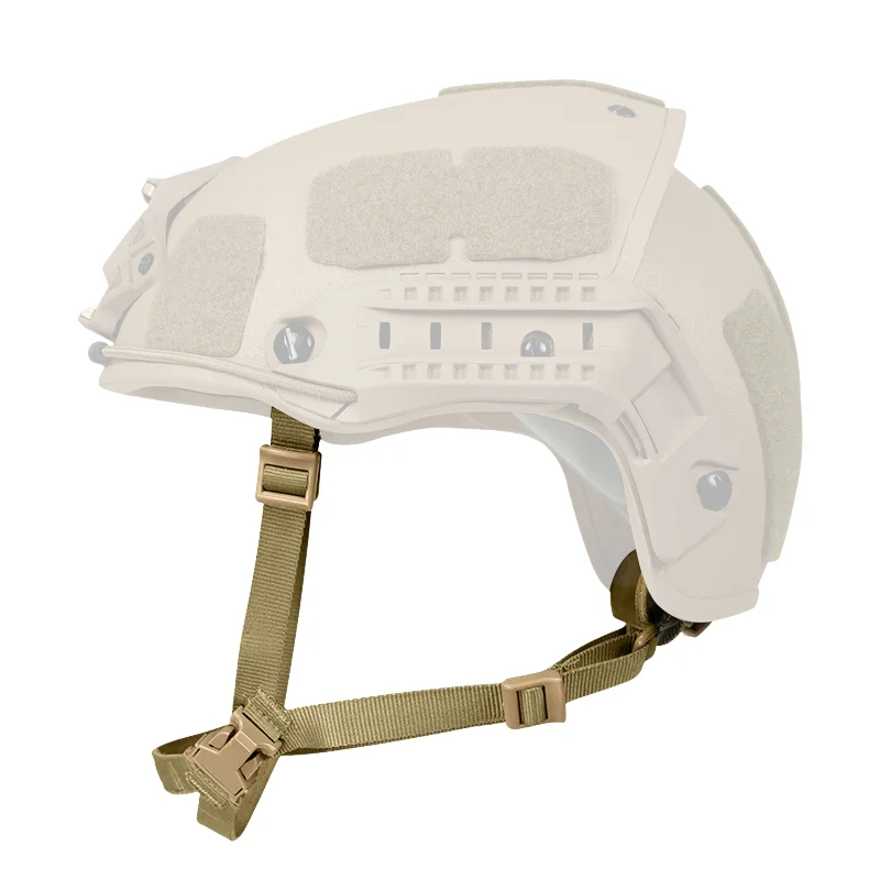 Sistema de suspensión de correa de barbilla táctica de 4 puntos, cordón de retención de casco para casco MICH/ACH AF PASGT/M88 con pernos y tornillos - imagen 3