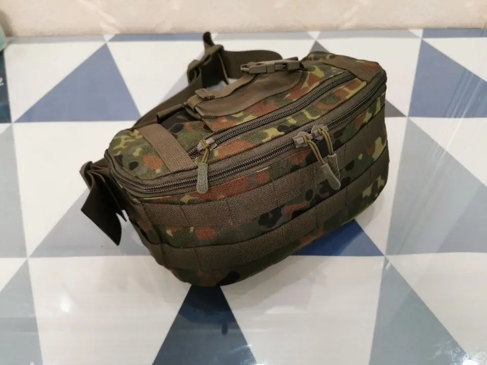 Riñonera táctica Cinturón extraíble de camuflaje moteado alemán - imagen 2