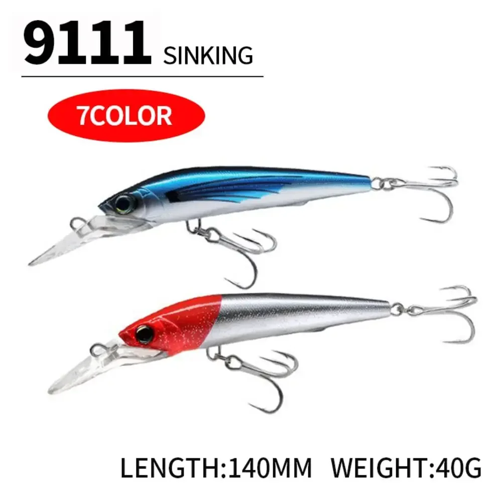 Señuelo de Pesca con ojos 3D, 140mm/40g, VIB, pececillo hundido, Wobbler, Crankbaits, lubina, PikeTackle, cebo Artificial, 1 ud. - imagen 5