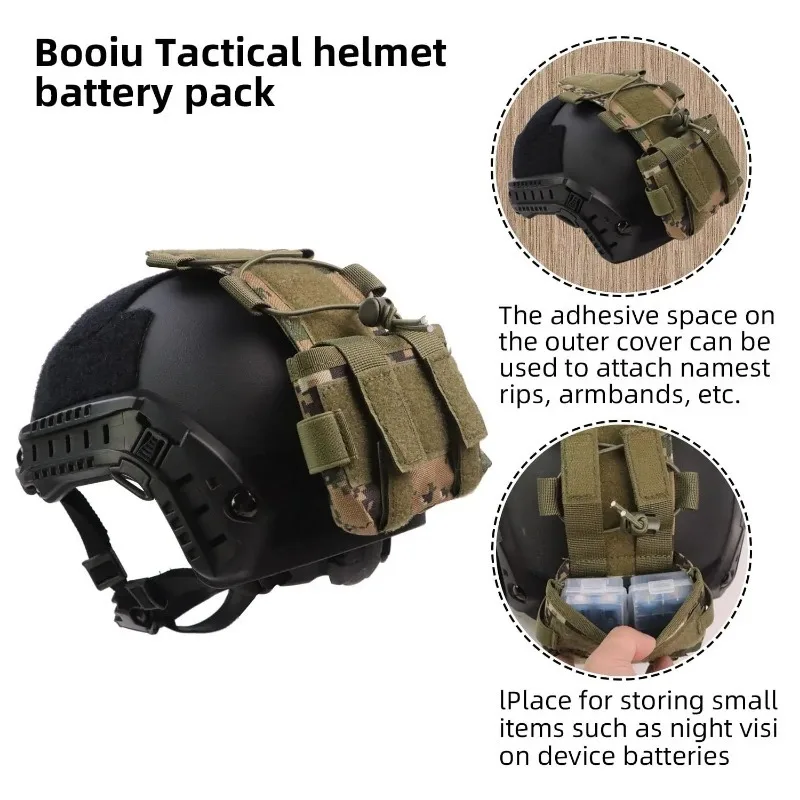 Bolsa de batería para casco táctico MK1, bolsa de contrapeso, paquete de batería NVG, bolsa de peso de equilibrio, accesorios para cascos - imagen 3
