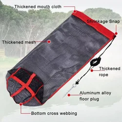 Bolsa de red de pesca nailon – Plegable flotante malla gruesa