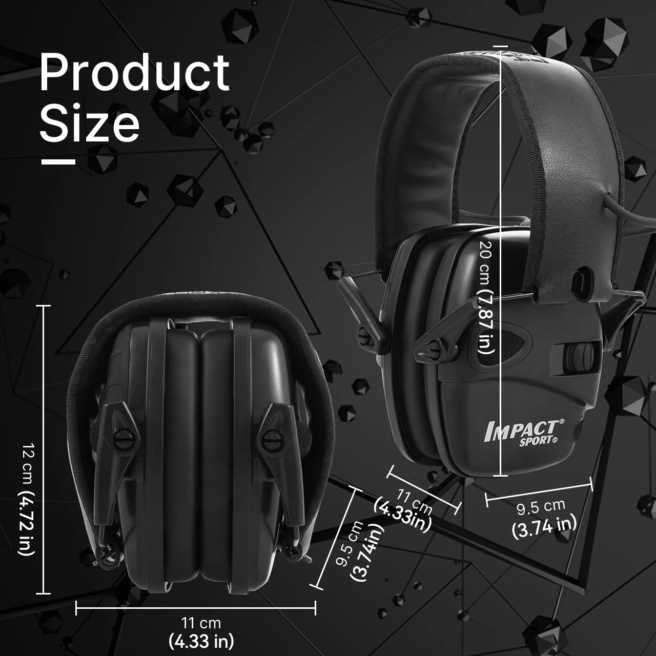 Orejera táctica electrónica – Protección auditiva para tiro - imagen 3