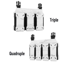 Bolsa táctica MOLLE triple para cargadores 5,56 y 7,62 mm