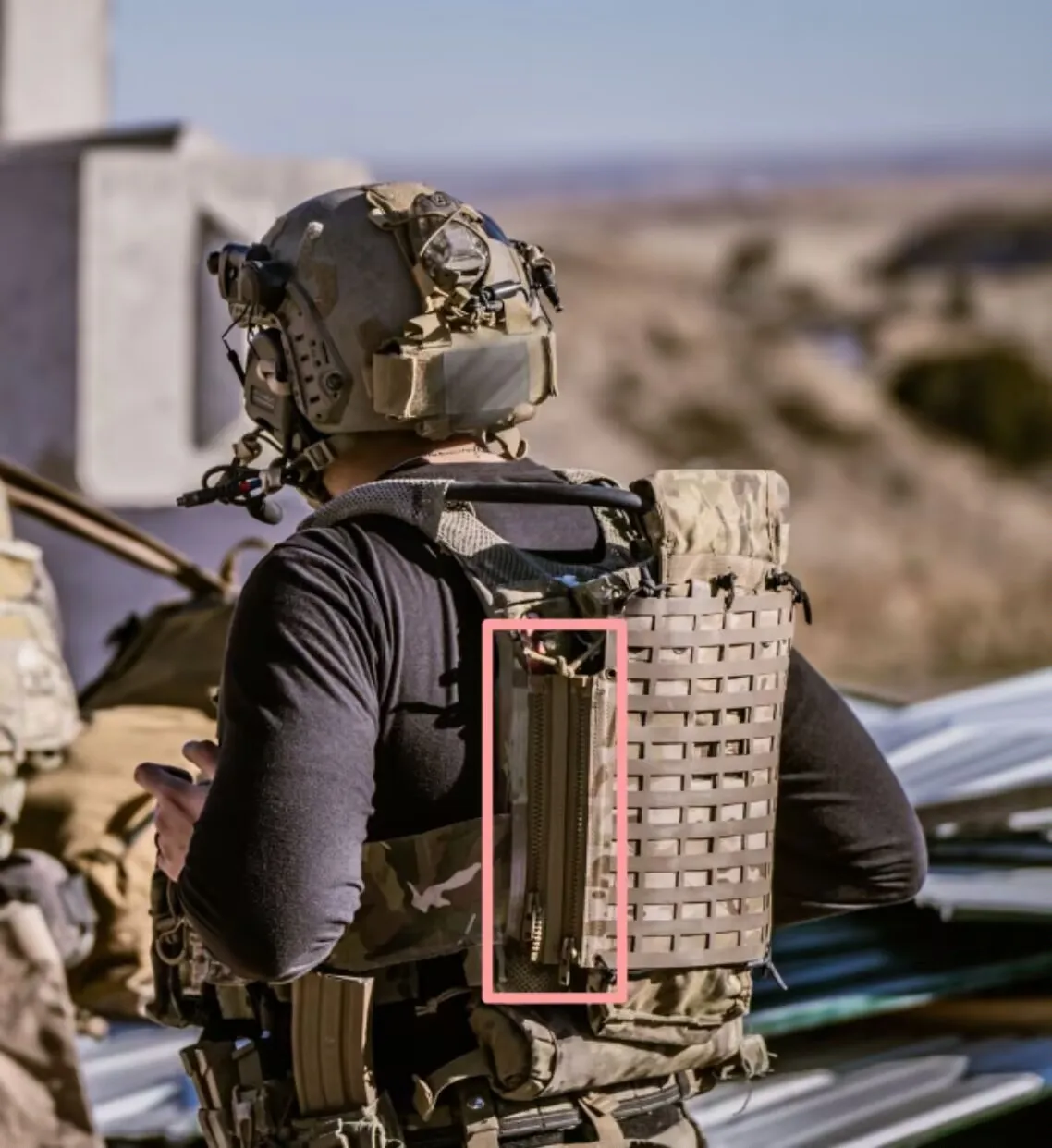 Adaptador de extensión de parche con cremallera de expansión de panel trasero especial de chaleco LV119