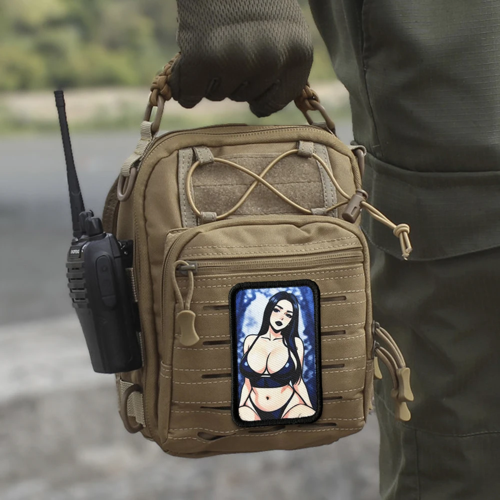 Parche táctico waifu anime – Insignia de moral para mochila - imagen 5