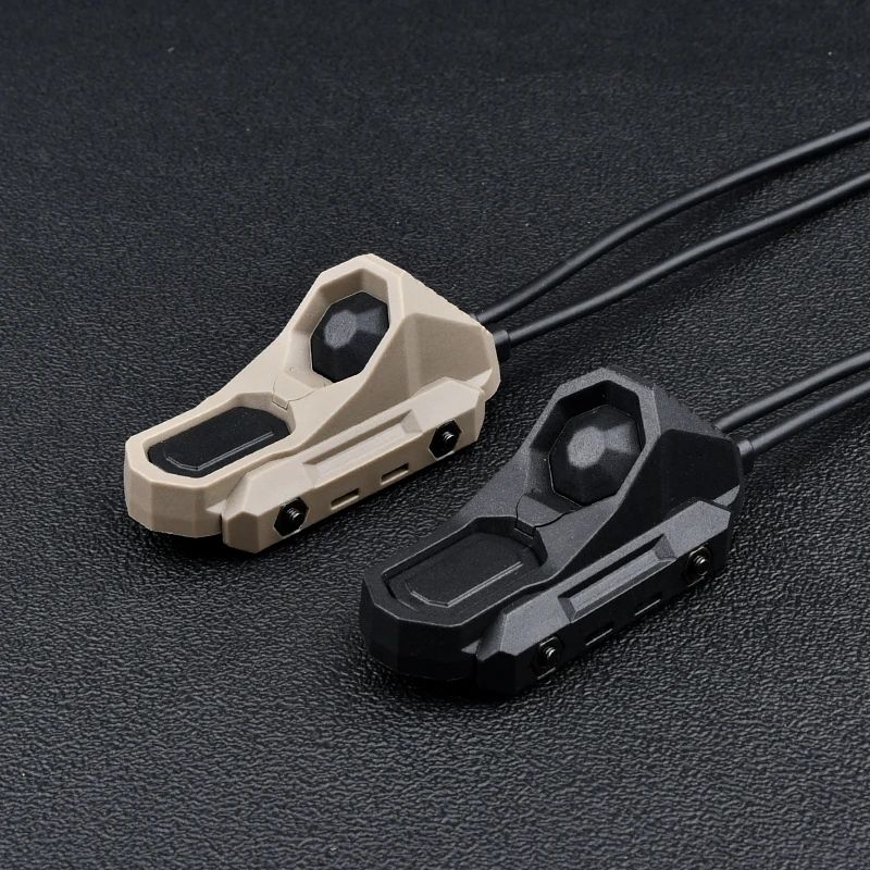 WADSN-Unidad de interruptores AXON tácticos de doble presión, interruptor SF/CRANE/2,5/3,5, botón de enchufe compatible con Mlol Keymod, 20mm, riel Picatinny M300 PEQ - imagen 3