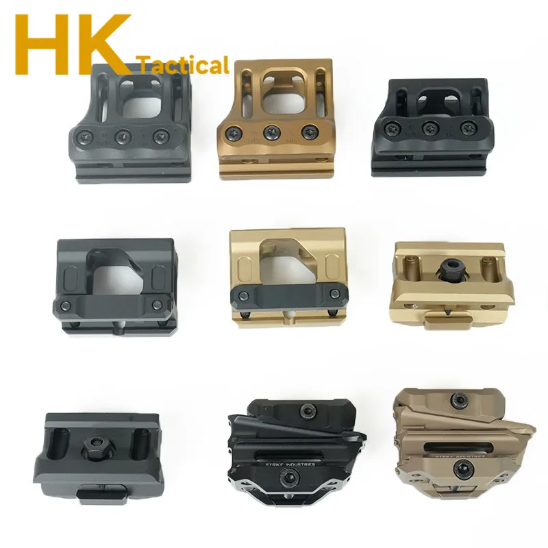 Soporte óptico táctico de punto rojo, montaje de riel de aleación de aluminio de 20mm para accesorios de Base Airsoft, 1,53 pulgadas, 1,54 pulgadas y 1,93 pulgadas - imagen 2