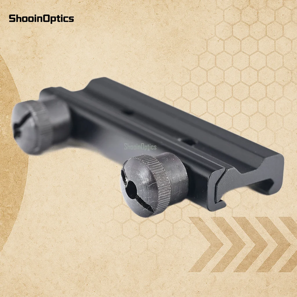Shooin Optics Prism Scope Base Picatinny 20mm Rail Mount Solid Aluminum Hole Spacing 32mm - imagen 3