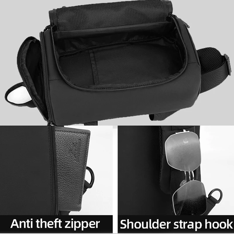Bolso de pecho para gimnasio de negocios para hombre, bandolera para viajes al aire libre, ir al trabajo, compras, bolsos de hombro, riñonera ligera para senderismo y fin de semana - imagen 4