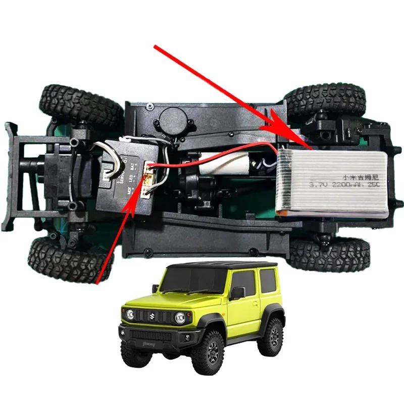 Batería Lipo Suzuki Jimny RC para coche radiocontrol todoterreno - imagen 3