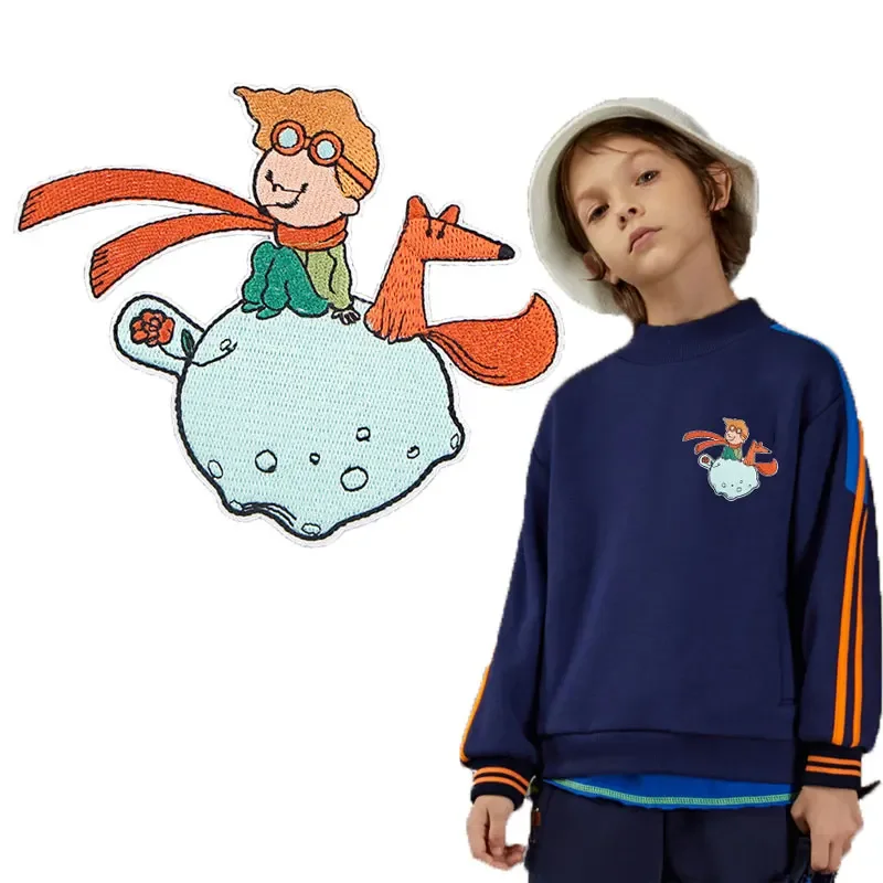 Parches de El Principito diy para ropa de niños, decoración de ropa, dibujos animados, bordado para chaqueta termoadhesiva, coser - imagen 2