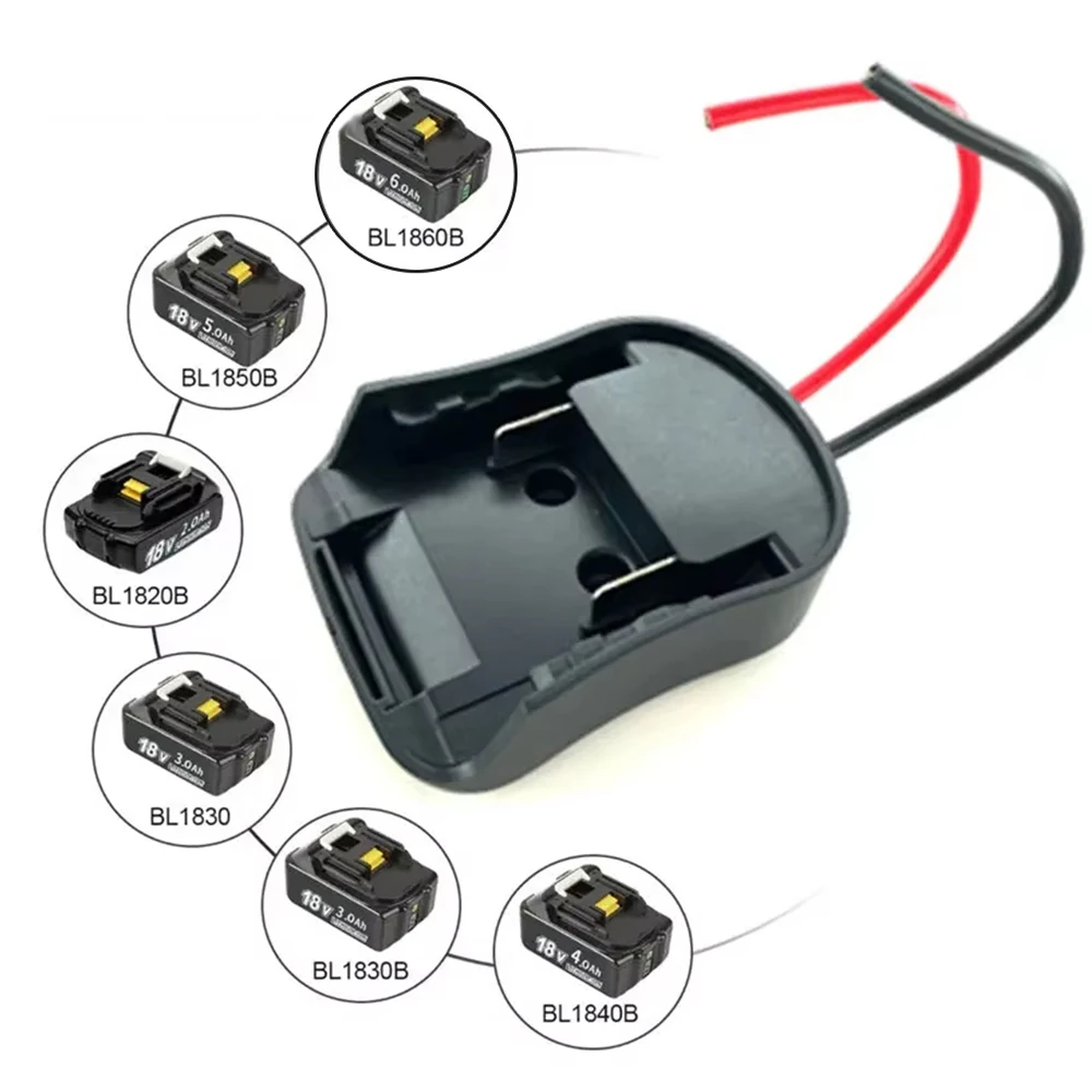 Adaptador de batería DIY para Makita, adaptador de batería de 18V, conector de alimentación, adaptador DIY, soporte de base, cables de 14 Awg con fusible - imagen 3