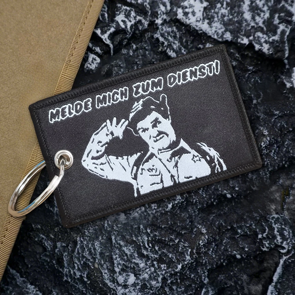 MELDE MICN IUM DIENSTI Meme parches parche de gancho y bucle brazalete moral insignia de moral del ejército militar pegatinas de mochila táctica - imagen 2