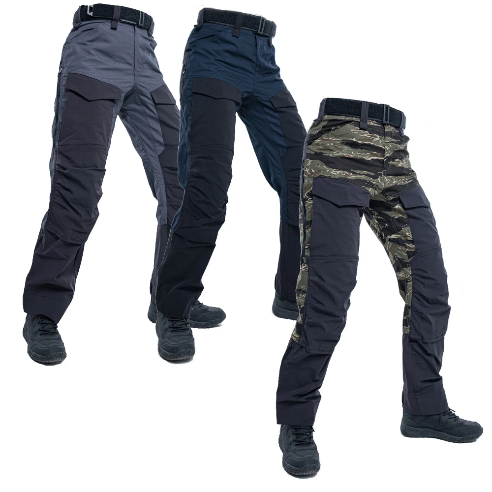 Pantalones tácticos de nailon elásticos de cuatro lados para instructor, pantalones de entrenamiento elásticos, pantalones de montañismo