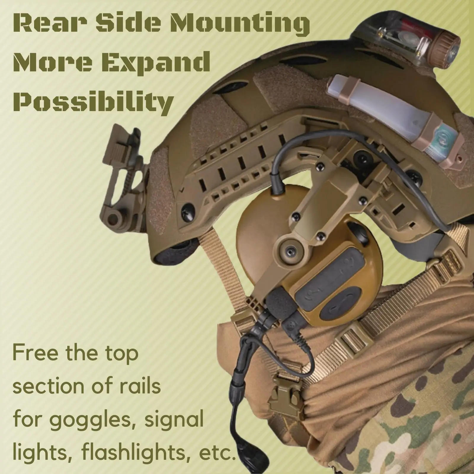 Ops Core ARC/Wendy adaptador M-LOK para casco táctico ComTac III - imagen 5
