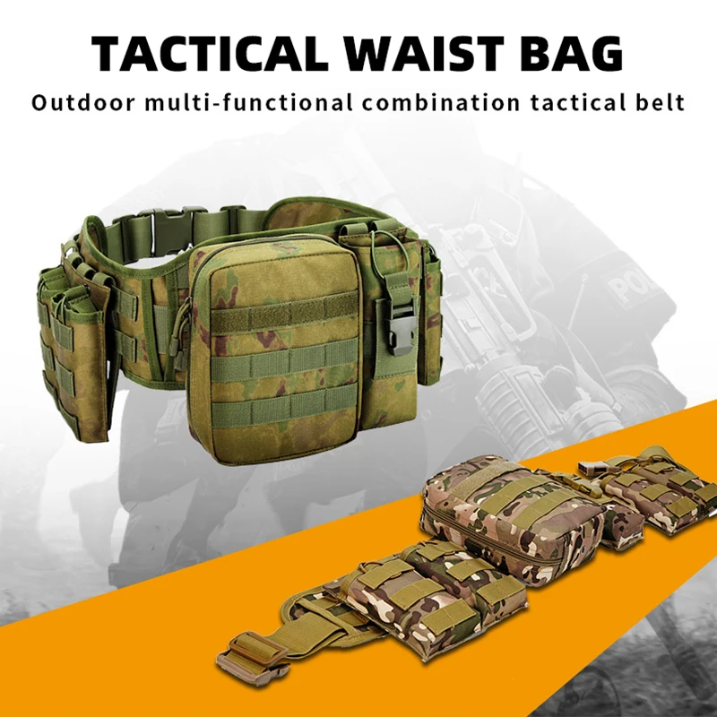 Riñonera táctica Molle para entrenamiento, senderismo, tiro, caza, funda para pistola, bolsas para acampar al aire libre, deporte, Paintball, bolsas de combate - imagen 2