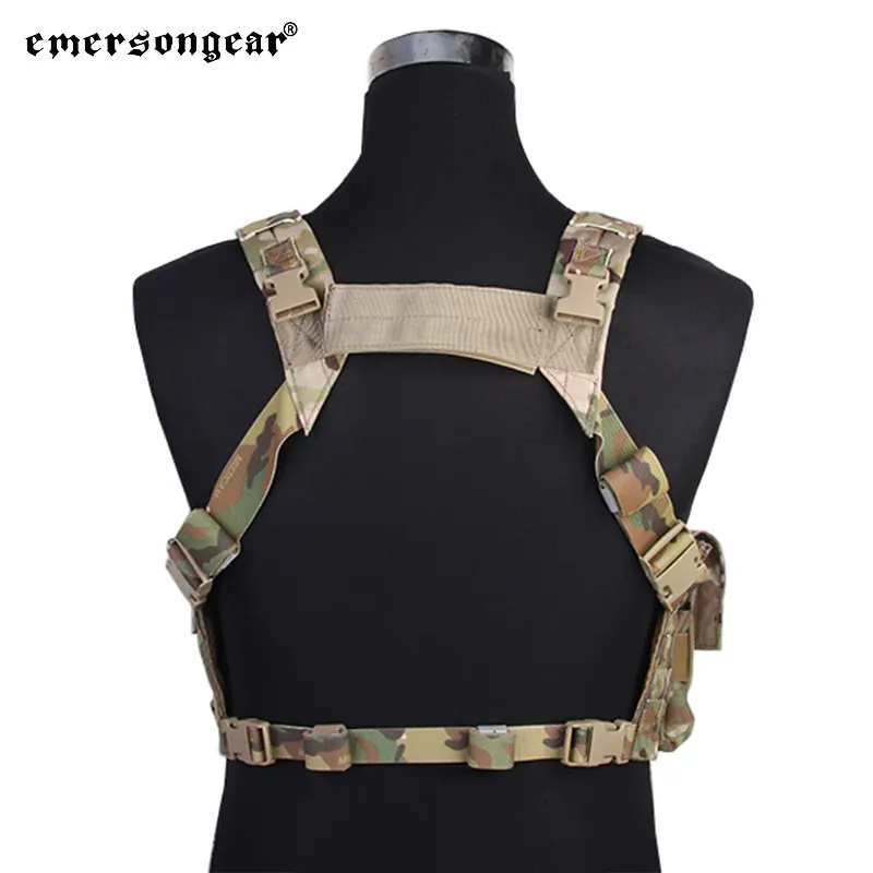 EMERSONGEAR-plataforma de pecho táctica 7,62 con bolsa Mag para portador de placa Airsoft, senderismo, tiro, equipo de combate, caza - imagen 3