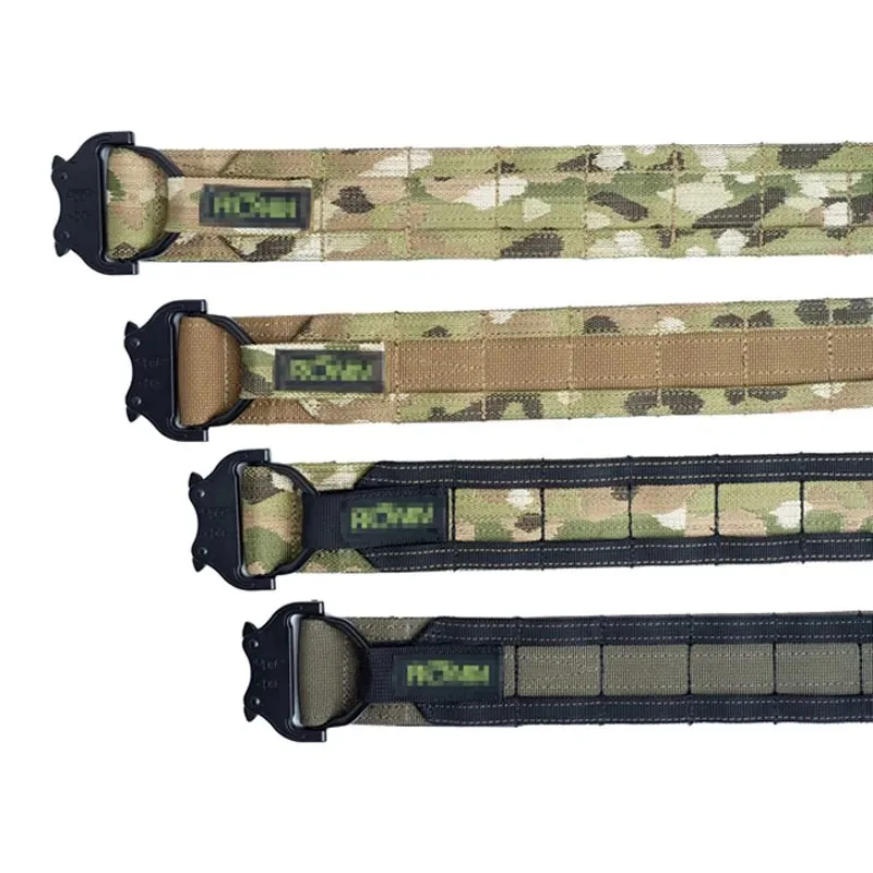 Nuevo Cinturón táctico Molle de 38CM y 1,5 pulgadas de ancho, cinturón de doble capa para caza CS para exteriores - imagen 4