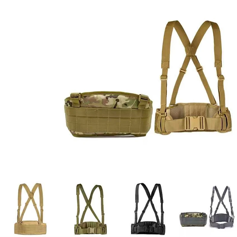 Molle Chest Rig Chaleco táctico Paquete de engranajes Revista Bolsa Funda Sistema Molle Hombres Nylon Soporte de cintura